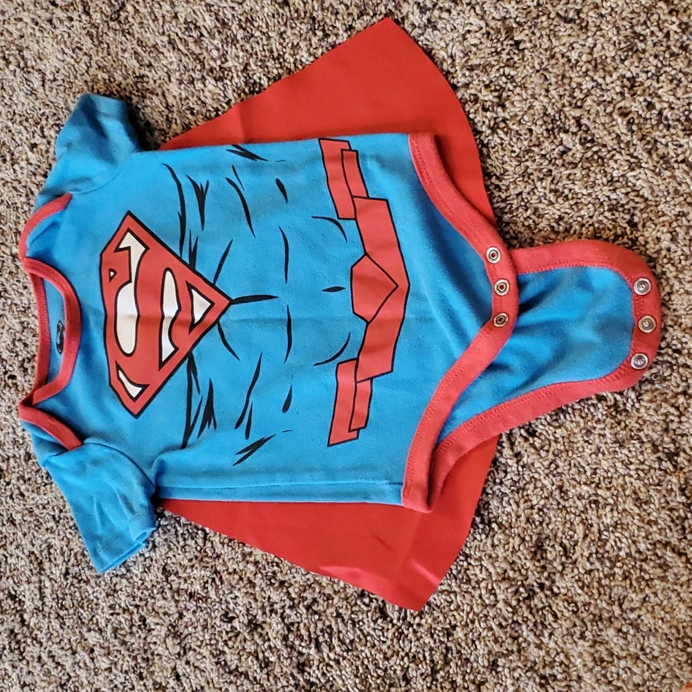 Superman 12 Month Onesie with cape